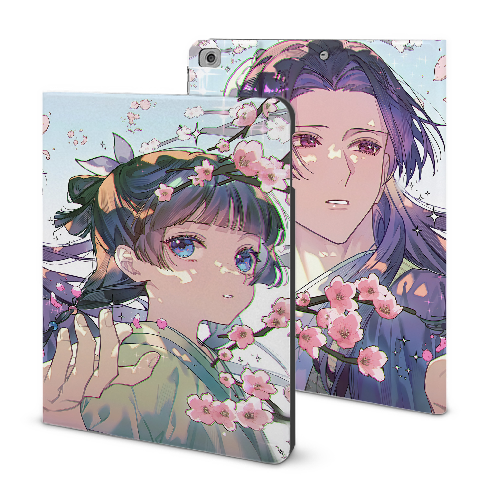（画像用） 薬屋のひとりごと The Apothecary Diaries IPad ケース ブック型 PUレザー TPU 耐衝撃 軽量 薄型 ペン収納なし 全面保護 IPad 各モデル対応